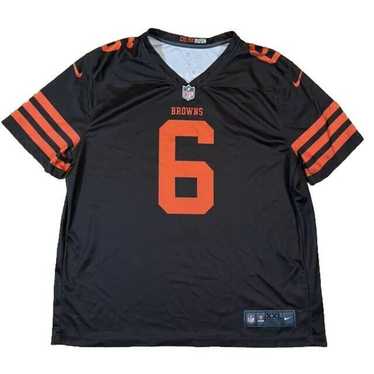 Nike Browns #6 Baker Mayfield Nike Dri-Fit NFL OnF