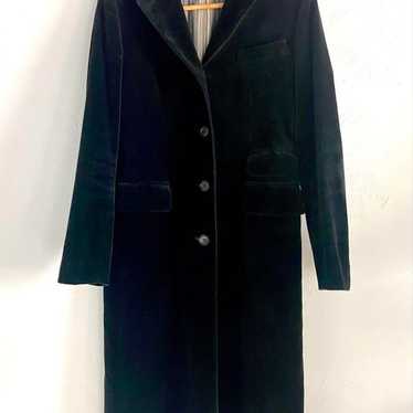 Paul Smith Women Black Velvet Long Coat