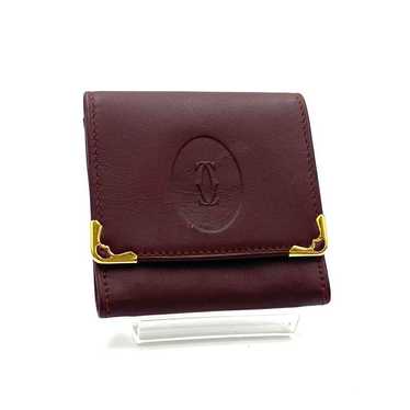 Cartier Coin Case, Coin Purse, Must Line, Bordeaux