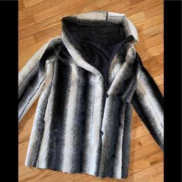 Adrienne Landau Reversible Faux Fur Jacket