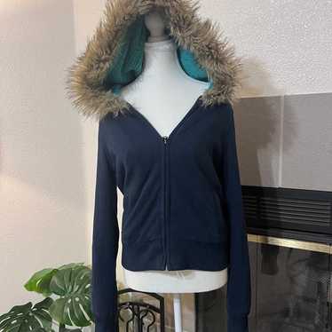 American Eagle fur hoodie