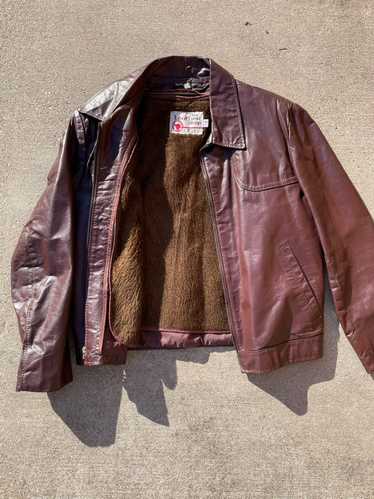 Leather Jacket × Sears × Vintage Vintage 80s Sears