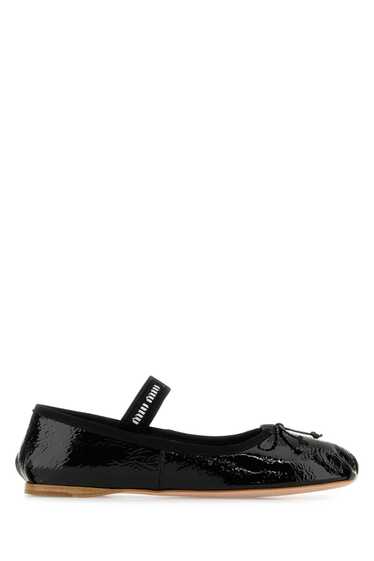 Miu Miu Black Naplak Ballerinas