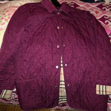 Magenta Burberry Brit Jacket