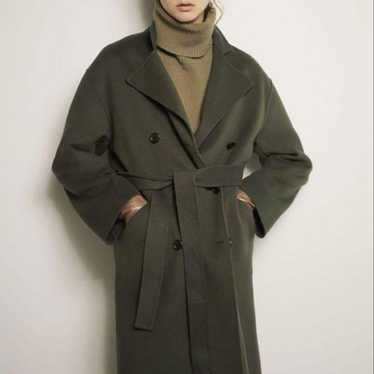 Theory Double Face Long Coat Cashmere 21AW Khaki