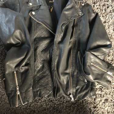 Real womens black leather jackets