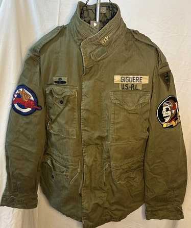 お値下げ　POLO RALPH LAUREN M65　スカル　ミリタリー　XS Polo Ralph Lauren Military Army M65 Skull Skeleton Patch