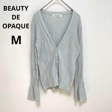 【BEAUTY DE OPAQUE】Opaque Dot Clip Cardigan M