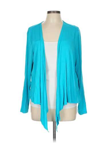 Belle By Kim Gravel Women Green Cardigan L