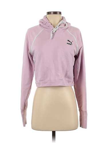 Puma Women Pink Pullover Hoodie S