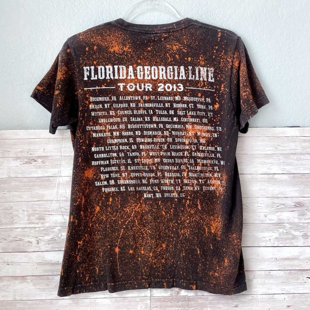 Florida Georgia Line Reworked Bleach Tour 2013 T-… - image 3