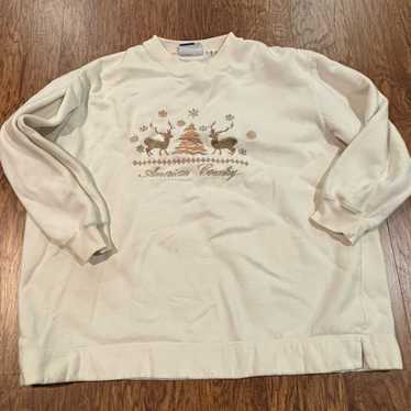 Vintage “American Country” Christmas Crewneck