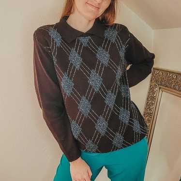 Vintage Alfred Dunner Collared Sweater