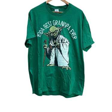 Star Wars Yoda “best grandfather” green t-shirt si