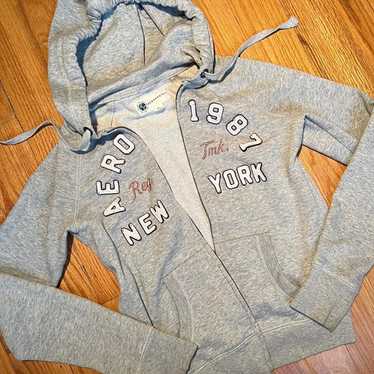 gray aeropostale zip up jacket