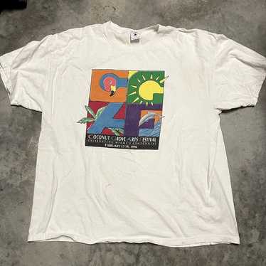 Vintage 1996 Delta Coconut Grove Art Festival T-Sh