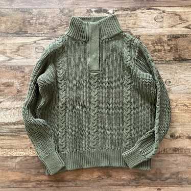 L.L.Bean Cotton Knit Sweater, Cable Knit, Women's