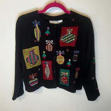 Michael Simon Lite vintage button up Christmas car