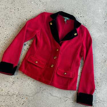 Lauren Ralph Lauren Classic Red Cardigan Sweater