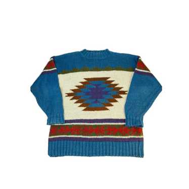 Vintage Navajo Knit Sweater Womens Medium