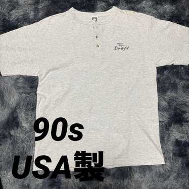 [90s vintage] Made in USA COTTON DELUXE Henley Nec