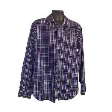 BUGATCHI UOMO Men's Long Sleeve Button Down Shirt