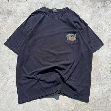 Harley Davidson black pocket tee