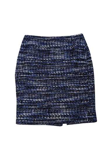 Lafayette 148 - Blue & Black Tweed Pencil Skirt Sz