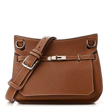 HERMES Taurillon Clemence Jypsiere 28 Gold