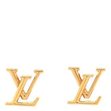 LOUIS VUITTON Metal LV Iconic Earrings Gold