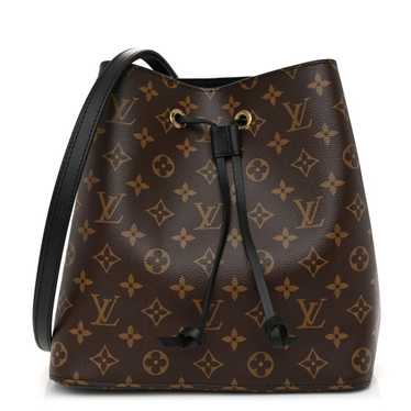 LOUIS VUITTON Monogram Neonoe MM Black