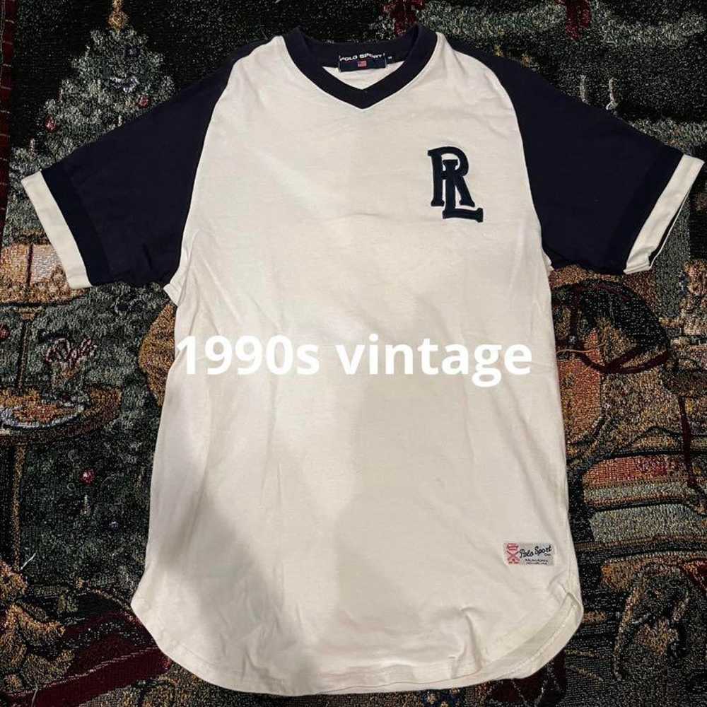 1990s Ralph Lauren baseball t-shirt - image 1