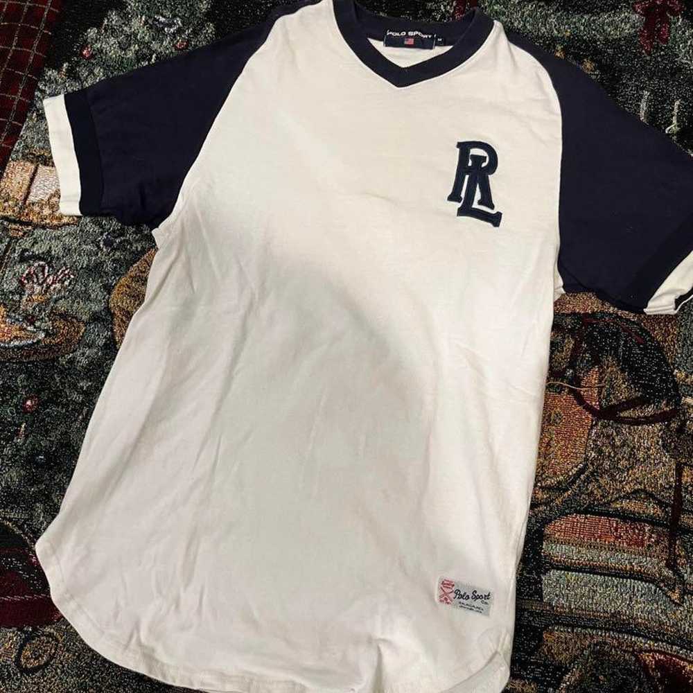 1990s Ralph Lauren baseball t-shirt - image 2