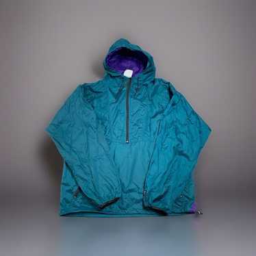 Womens Vintage Helly Hansen Green Hooded Rain Jack