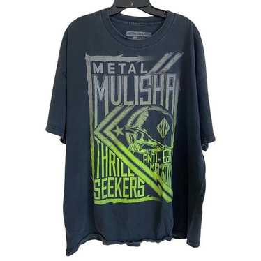 Metal Mulisha Skull XXL 2XL Black Logo Graphic T-S