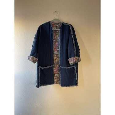 Womens vintage reversible denim jacket size large