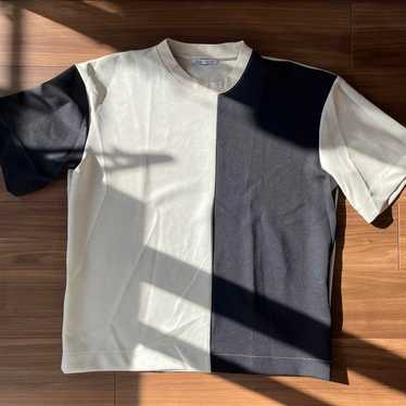 ZARA Ivory and Black Short Sleeve T-Shirt