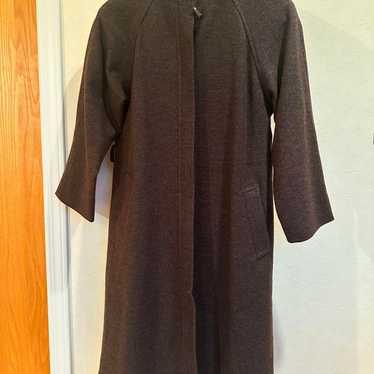 vintage dark brown long coat