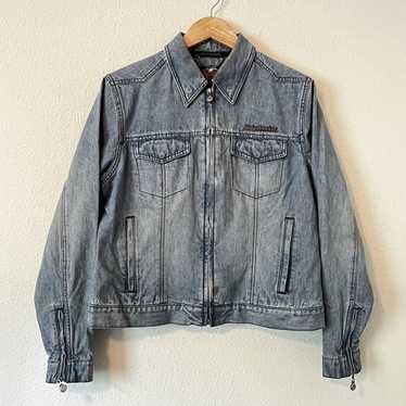 Vintage Harley Davidson Denim Jean Jacket Women's 