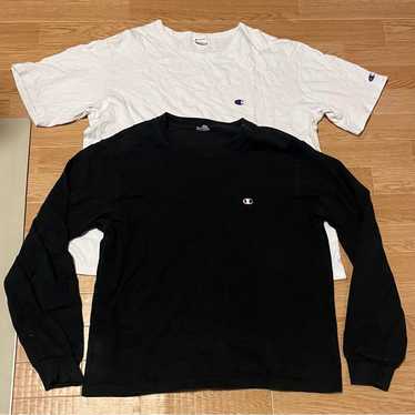 Champion Short Sleeve and Long Sleeve T-Shirt 2-Pi