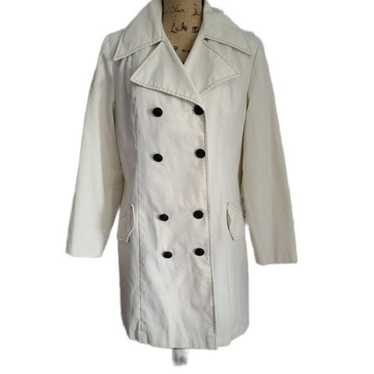 Vintage Cream Lightweight Trenchcoat Jacket