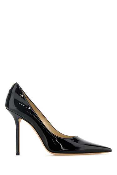 Jimmy Choo Black Leather Love 100 Pumps