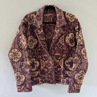 【美品】Painted Pony(M)花柄ジャケット＊総柄＊ビンテージ＊USA製 Vintage painted pony jacket - Gem