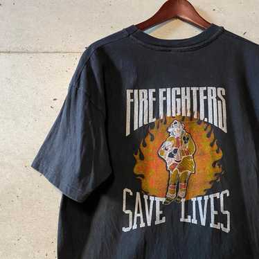 1980s USA-made Hanes Fire Fighter American Culture