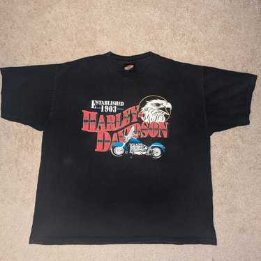 Vintage Harley Davidson Eagle Tee Single Stitch