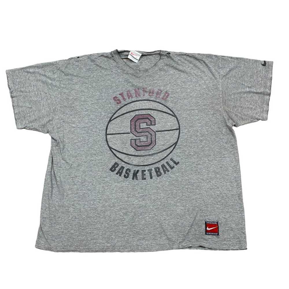 Vintage 90s Nike Stanford Basketball T Shirt Men's 2XL Grunge
