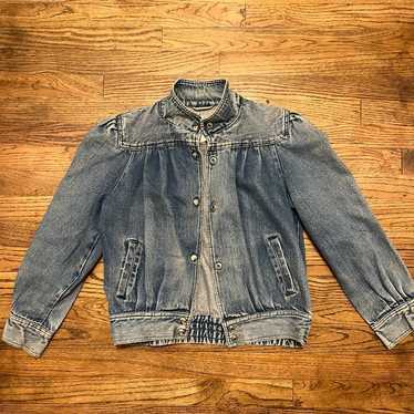Vintage bomber denim jacket - Gem