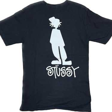 90s 00s y2k Stussy T-shirt Shadowman