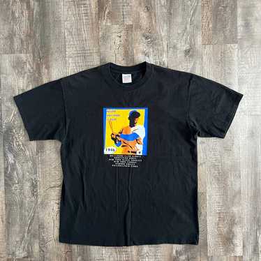 【激レア】90s NEGRO LEAGUEオールスター全刺繍レザーベスト本革B系 Vintage negro baseball - Gem