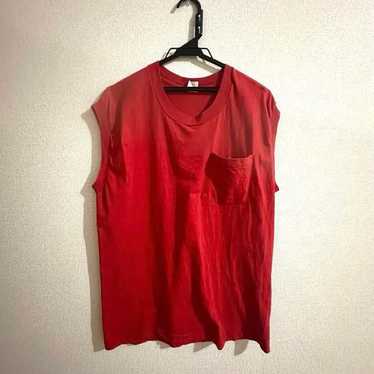 Rare USA made 80s Fruit of the Loom sleeveless red